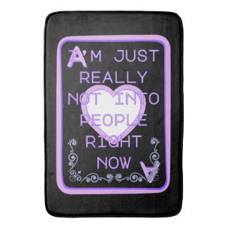 Really Not Into People Right Now Ace of Hearts Bath Mat