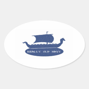 Really Old Navy Oval Sticker
