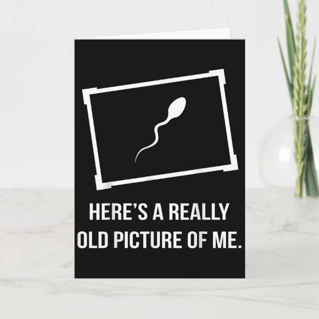 Really Old Picture Of Me Funny  Card (Front)