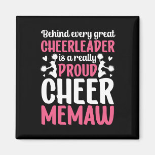 Really Proud Cheer Memaw Of A Cheerleader Memaw Gr Magnet