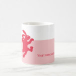 Really Red Rabbit Mug<br><div class="desc">A delightfully cute rabbit to grab your morning coffee in. This mug is one of a series of rabbit mugs available in different colours. Personalise it with your name,  a message,  or be a minimalist and delete the text all-together.</div>