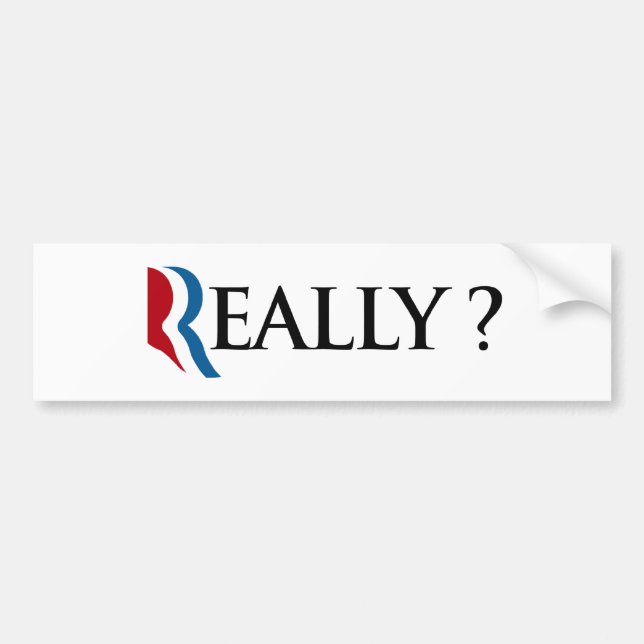 REALLY ROMNEY -.png Bumper Sticker (Front)