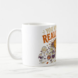 Really Scary Check Engine Light Mechanic Halloween Coffee Mug