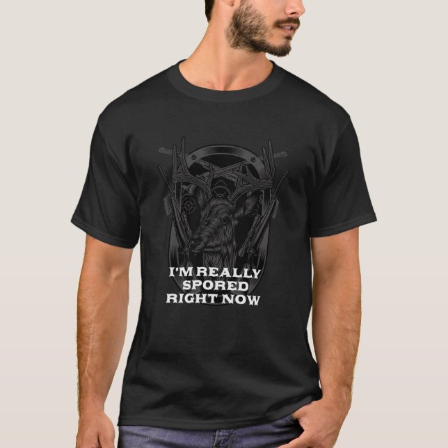 Really Spored Right Now  Mushroom  Humour T-Shirt (Front)
