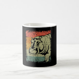 Really Vintage Hippopotamus Hippo   Hippo Lover Coffee Mug