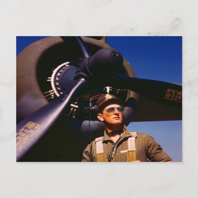 Really wonderful to come home Pilot and war plane Postcard (Front)