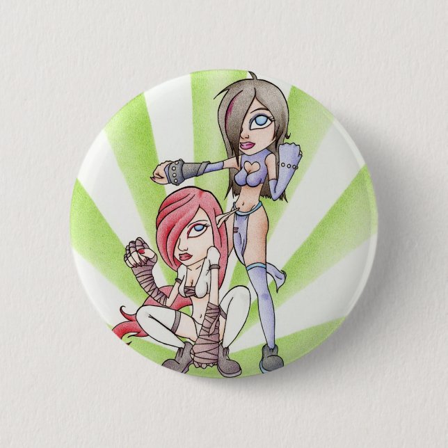Realm & Aiko 6 Cm Round Badge (Front)