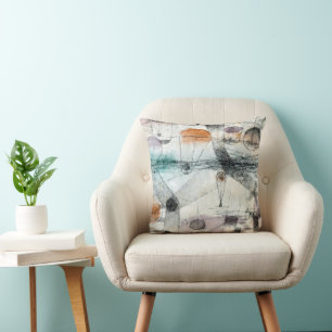 Realm of Air Paul Klee Abstract Expressionist Cushion