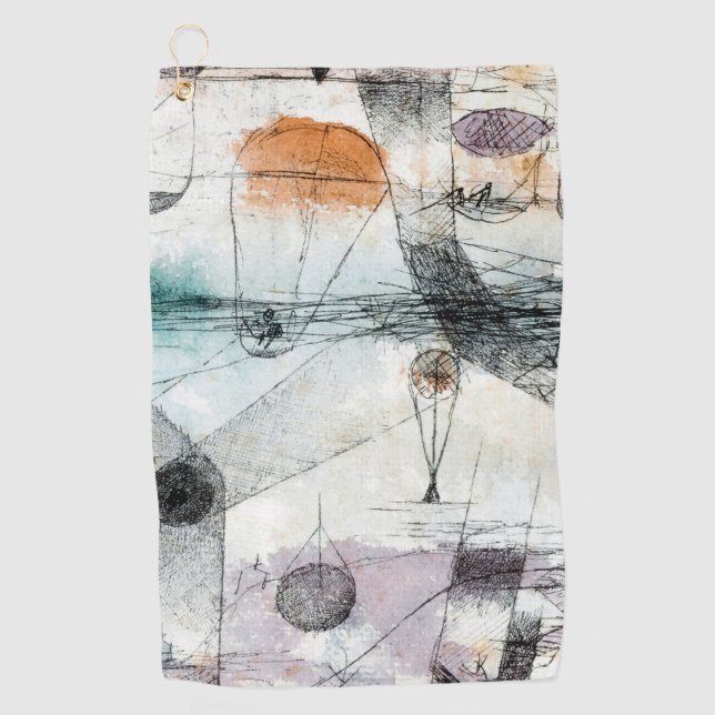 Realm of Air Paul Klee Abstract Expressionist Golf Towel (Front)