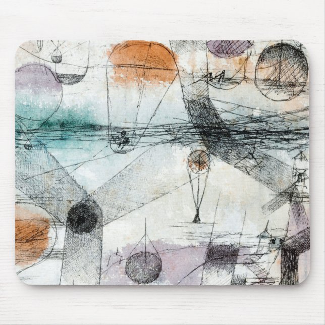Realm of Air Paul Klee Abstract Expressionist Mouse Mat (Front)