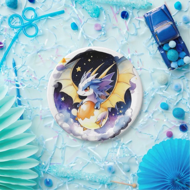 Realm of Dragons: Baby Shower Paper Plate (Party)
