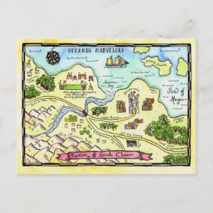Realm of Good Cheer Map Postcard