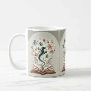 Realm of Imagination: Fantasy Books Coffee Mug