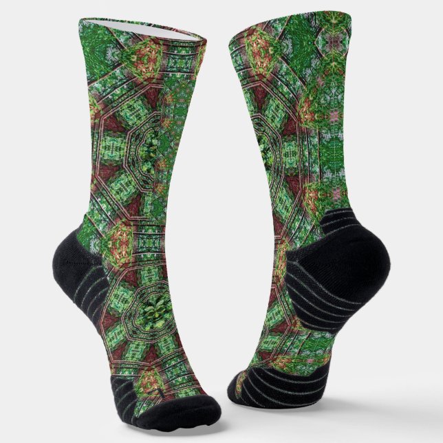 Realm of the Green Man Socks (Angled)
