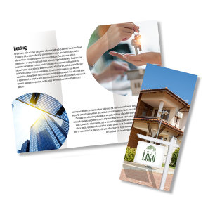 Realtor Add Your Logo Business Brochure QR Code