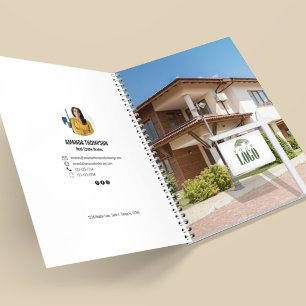 Realtor Add Your Logo Photo Custom  Notebook