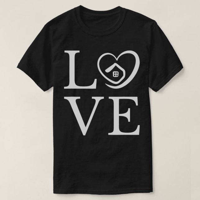 Realtor and Real Estate Agent Love Valentine's Day T-Shirt (Design Front)