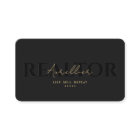 Realtor Black Real Estate Agent Monogram Modern