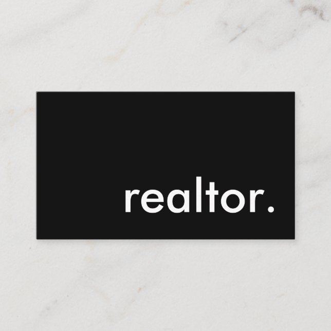 realtor. business card (Front)