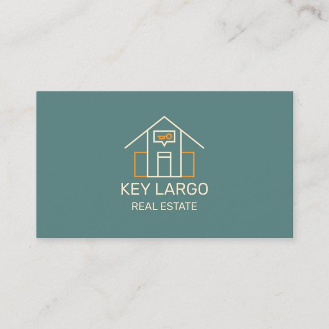 Realtor Business Card With Minimalist Design (Front)
