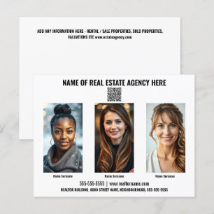 Realtor business marketing postcard DIY custom