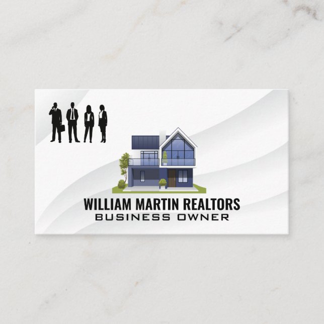 Realtor | Business People | Modern Home Card (Front)