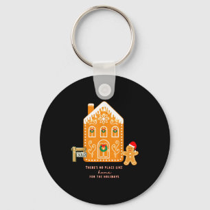 Realtor Christmas Funny Realtor Holiday Gingerbrea Key Ring