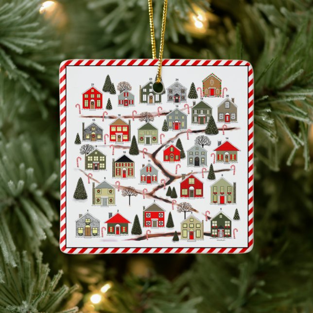 Realtor Christmas Holiday Gift Ceramic Ornament (Tree)