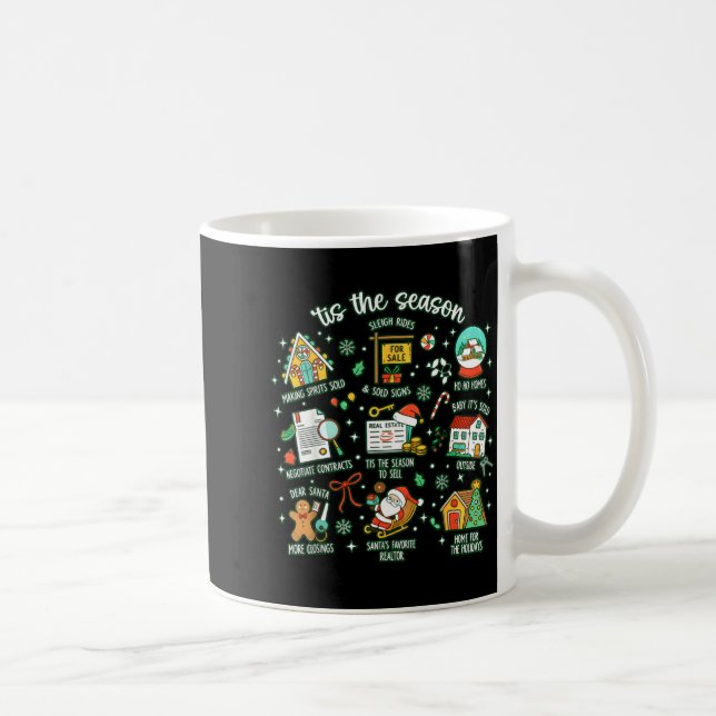 Realtor Christmas Realtor Christmas Real Estate Ch Coffee Mug (Right)