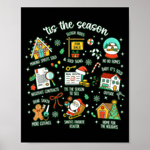 Realtor Christmas Realtor Christmas Real Estate Ch Poster