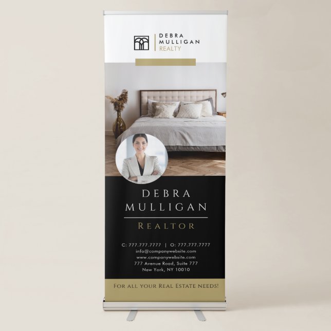 Realtor Custom Logo Roll-Up Retractable Banner (Front)
