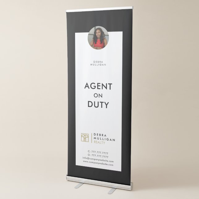 Realtor Custom Logo Roll-Up Retractable Banner (3/4)