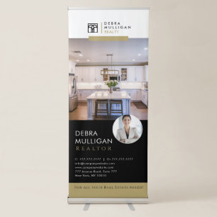 Realtor Custom Logo Roll-Up Retractable Banner