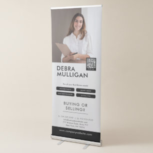 Realtor Custom Logo Roll-Up Retractable Banner