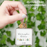 Realtor Cute New Home  Key Ring<br><div class="desc">Attach this cute keychain to the keys of a your new homeowners before you present them their keys to make their house buying experiences that much more special!</div>