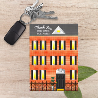 Realtor Cute Townhouse or Condo Thank You Card