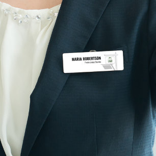 Realtor Employee Job Title Custom Name Tag