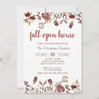 Realtor Fall Open House, Housewarming, New Home