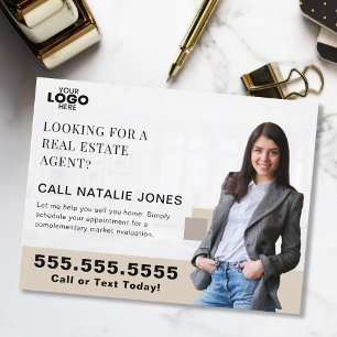 Realtor Farming Mailer Real Estate Marketing Logo Postcard