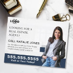 Realtor Farming Mailer Real Estate Marketing Logo Postcard<br><div class="desc">Strengthen your presence in the community with this customisable real estate postcard, perfect for connecting with potential home sellers and showcasing your expertise. Featuring space to upload your logo and include a professional photo, this sleek design adds a personal and polished touch to your marketing strategy. Ideal for real estate...</div>
