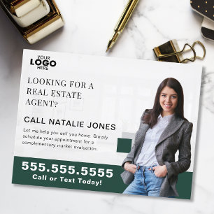 Realtor Farming Mailer Real Estate Marketing Logo Postcard