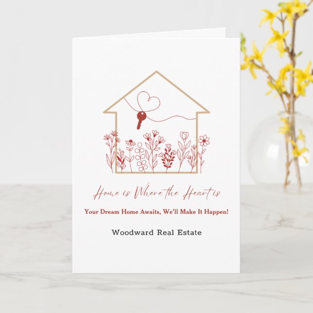 Realtor Farming | Marketing Mailers Customised Card (Yellow Flower)