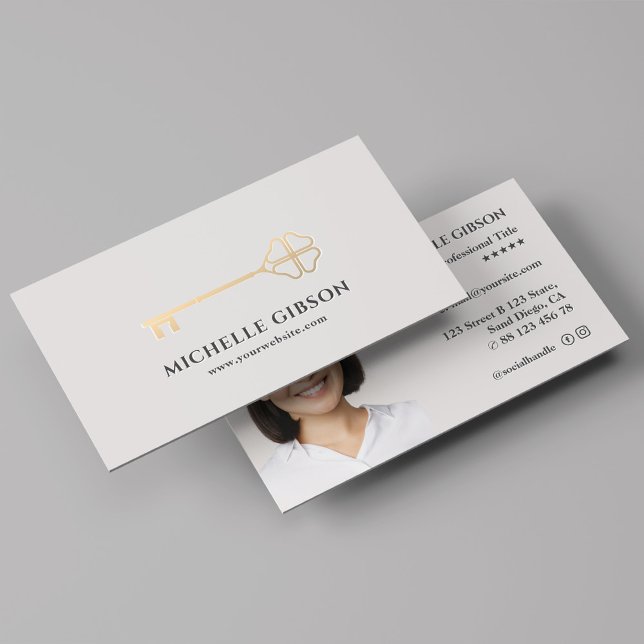Realtor Gold Key Mortgage Broker Professional Business Card (Realtor Gold Key Mortgage Broker Professional Business Card
)