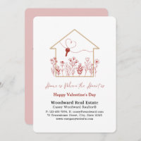 Realtor Happy Valentine's Day | Home is the Heart