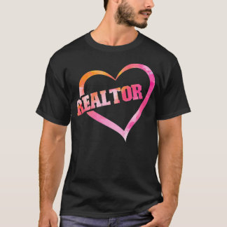 Realtor Heart Watercolor T-Shirt
