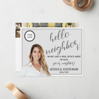 Realtor Hello Neighbour Postcard