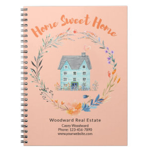Realtor Home Sweet Home Thank You Referral Budget  Notebook