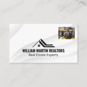 Realtor in Front of House Properties Business Card