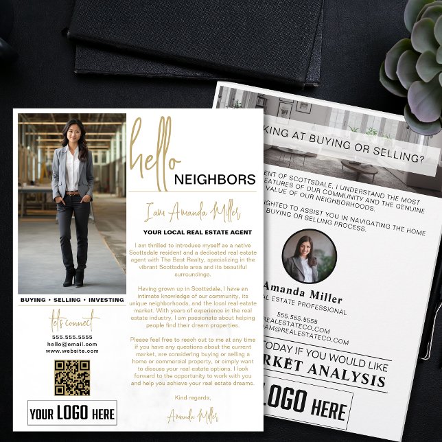 Realtor Introduction Real Estate Farming Letter Flyer (Creator Uploaded)