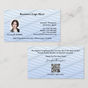Realtor, Loan Officer, Insurance Business Card